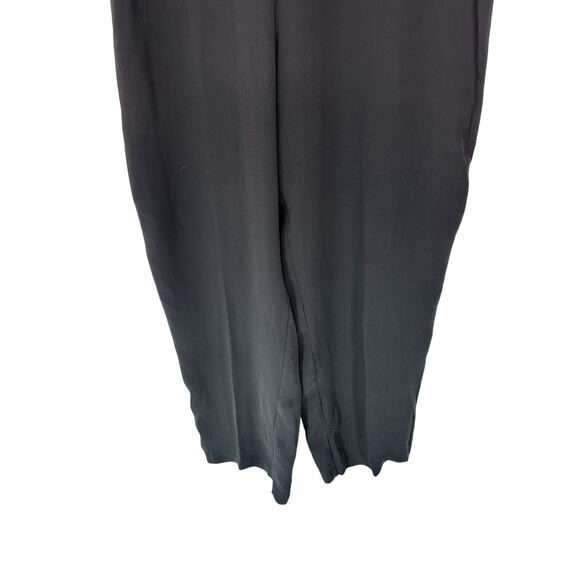 Eileen‎ Fisher Pants Plus Black Silk Lagenlook Chiffon Straight Leg Size 1X - Picture 4 of 11